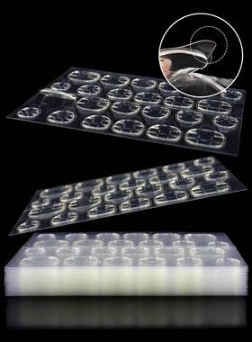 12 Sheets/288pcs Super Sticky Jelly Glue Press-On Nails With