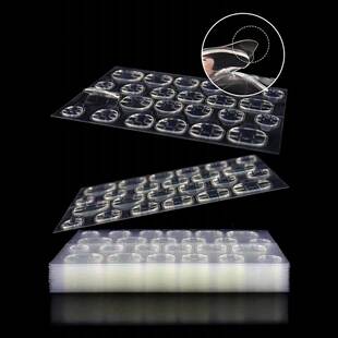 12 Sheets/288pcs Super Sticky Jelly Glue Press-On Nails With