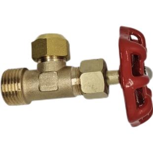 4分10扩口调节阀油阀铜管卡套遥控浮球阀门针型阀水力阀配件角阀