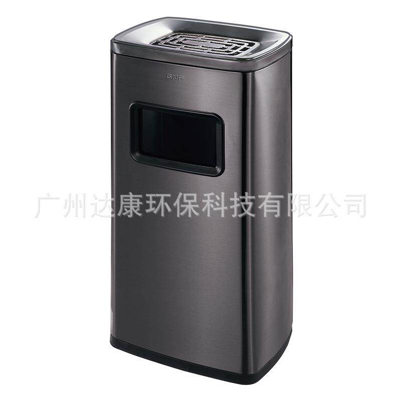酒店大堂不锈钢分类垃圾桶立式带烟灰缸公走廊电梯口座地烟灰桶