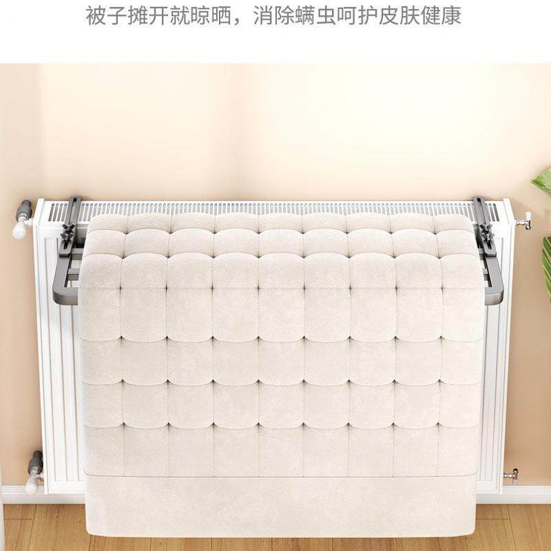 晾衣架窗户阳台晾晒架免安装防盗网晾晒置物架挂衣架暖气片晾衣架