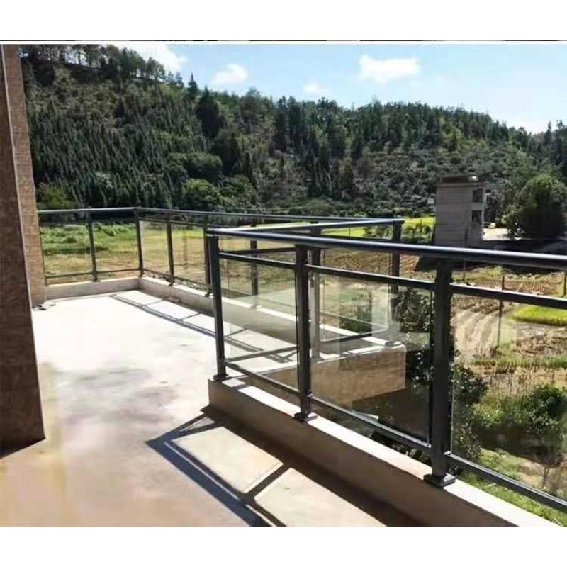 阳台护栏锌钢玻璃围栏别墅铝合金阁楼扶手室外现代栏杆现代简约