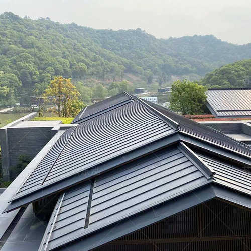 建筑锌板金属钛别墅仿古屋顶屋面新型材料瓦钛锌板