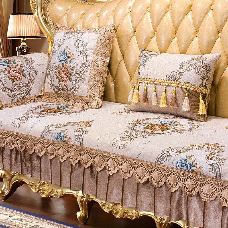 2024新款四季通用欧式沙发垫高档奢华防滑款坐垫沙发套罩定制贵妃