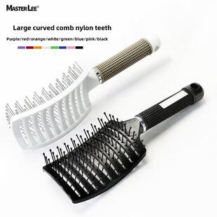 新款 热销大弯梳子塑料镂空弧形梳女士长发专用蓬松造型梳子现货