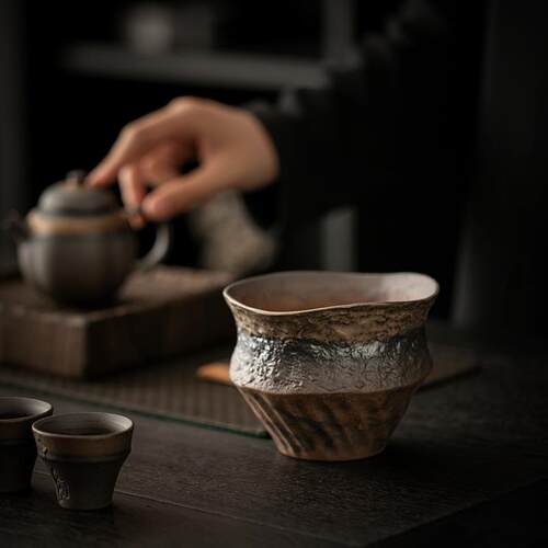 古个性禅意洗CX-24008茶老岩泥复古烧茶渣缸瓷家用杯洗陶笔复洗废