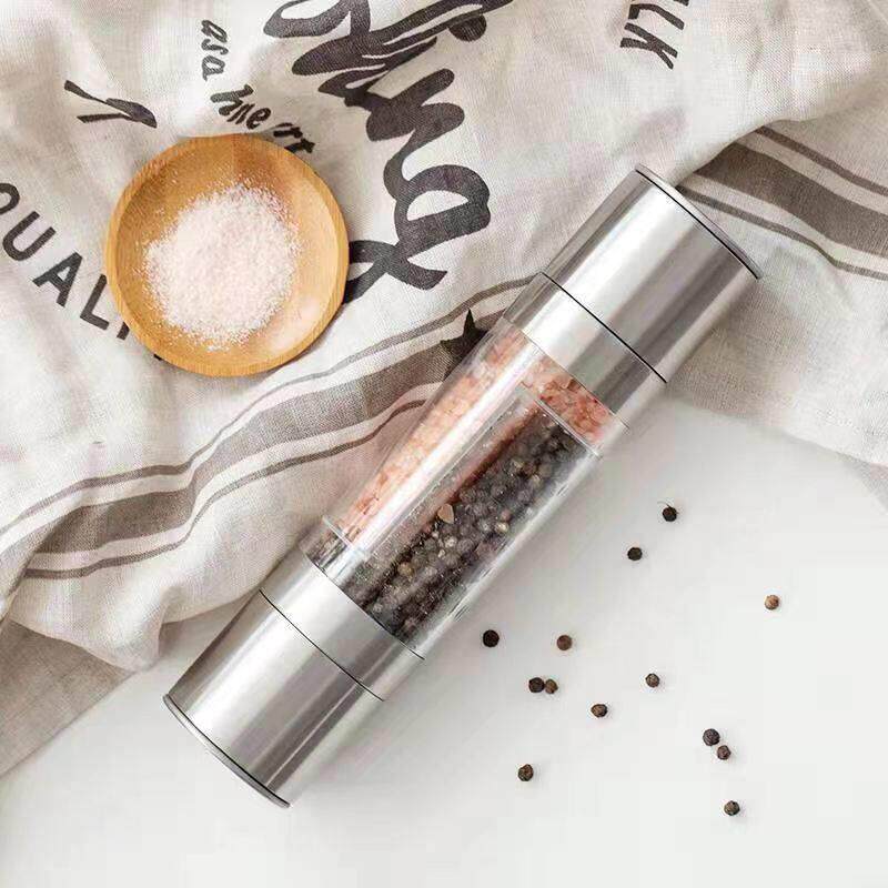 2 in 1 Electric Seasoning Grinding Pepper Mill Salt Grinder