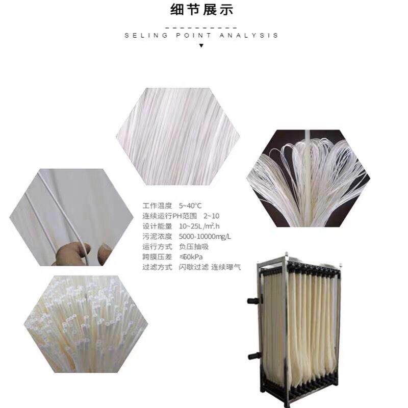 mbr膜污水处理帘式膜PVDF材质平板膜工业废水反应器中空纤维组件
