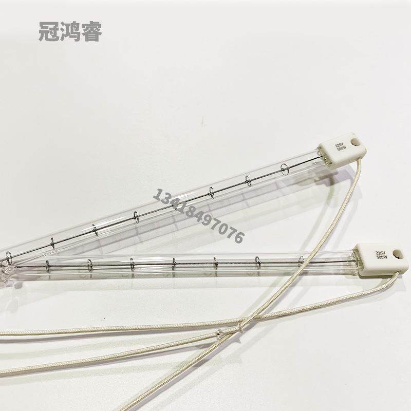 红外线灯单管透明500W 390MM注塑机烧结炉IR加热灯管吹瓶机灯