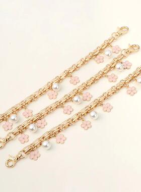 Bag Strap Extender Chain Flower Butterfly Pearl Pattern Hand