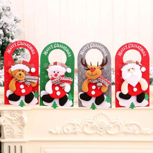 Non-woven cartoon Christmas door pendant圣诞挂件