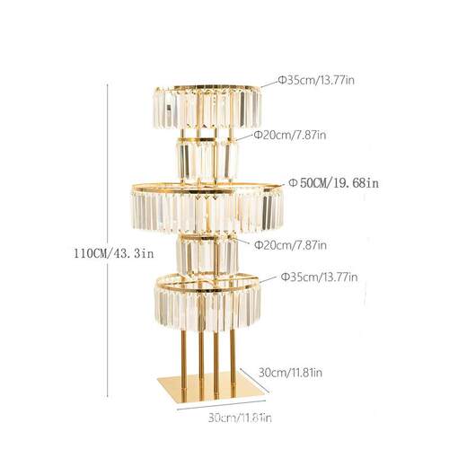 婚庆装饰用品亚克力水晶路引婚礼舞台签到处圣诞装饰落地花架摆件