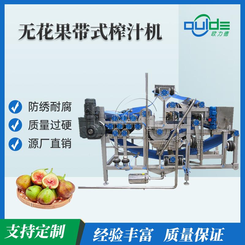 厂家直售不锈钢工业无花果汁带式榨汁机蔬菜水果带式榨汁机脱水机