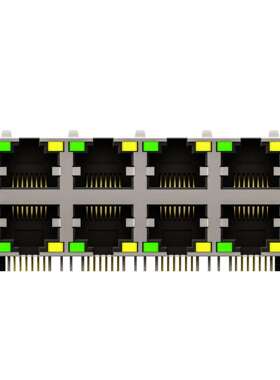 SYT24带Q042DB2A44D0RBG68八集口2x4千兆成RJ5灯带屏蔽网络接口