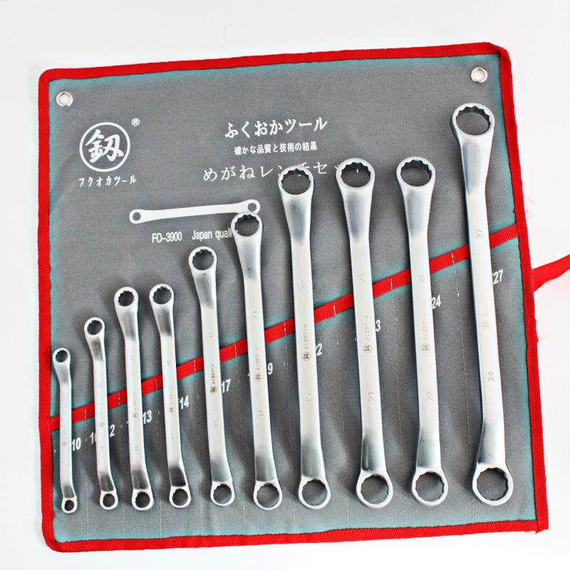 福冈梅花扳手10件套两用汽车维修扳子手动五金工具FO-3900