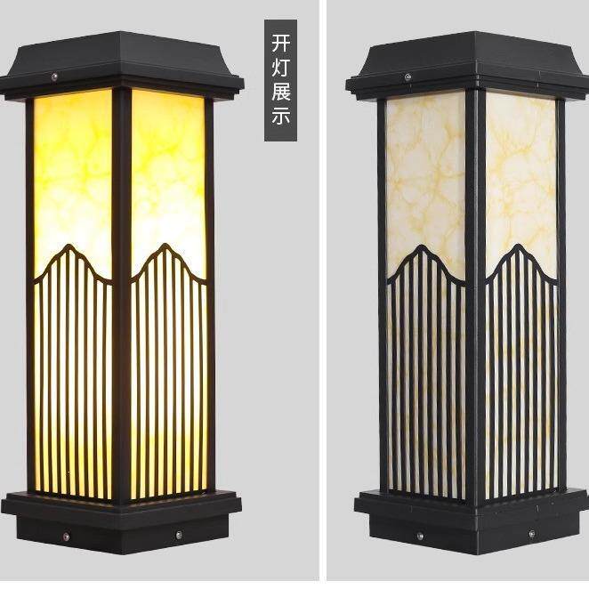 太阳能地灯小区庭院灯花园别墅楼盘户外草坪灯家用院子门柱灯
