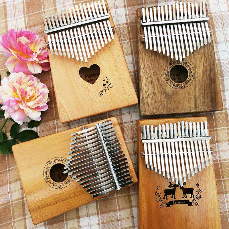 Mcool拇指琴卡林巴琴17音kalimba10音单板卡淋巴送全套配件乐器