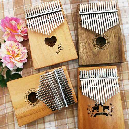 Mcool拇指琴卡林巴琴17音kalimba10音单板卡淋巴送全套配件乐器