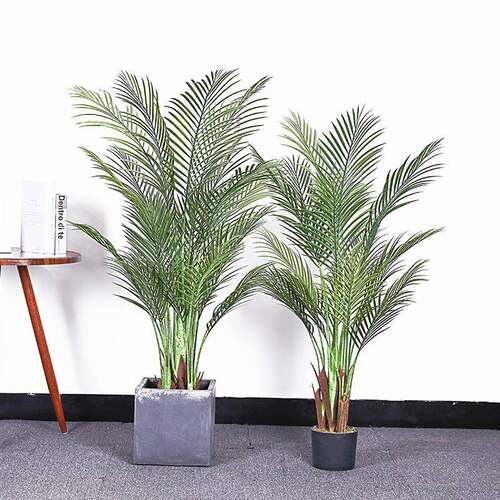 仿真散尾葵凤尾葵大型绿植盆栽室内落地摆件棕榈树