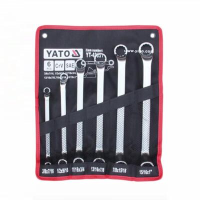 易尔拓（YATO）英制双头高颈梅花扳手6件套YT-48651