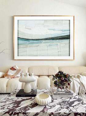 现代简约客厅装饰画样房楼处工挂画手纸板艺装置实售物画餐厅AYQ