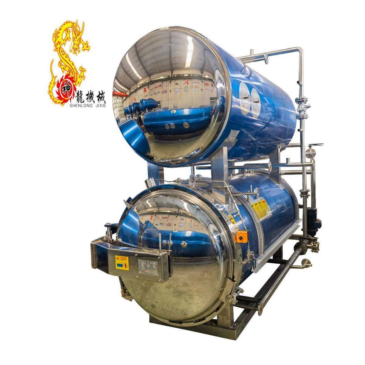 奶茶饮料软包装玻璃瓶等产品高温高压灭菌设备不爆瓶保质保鲜