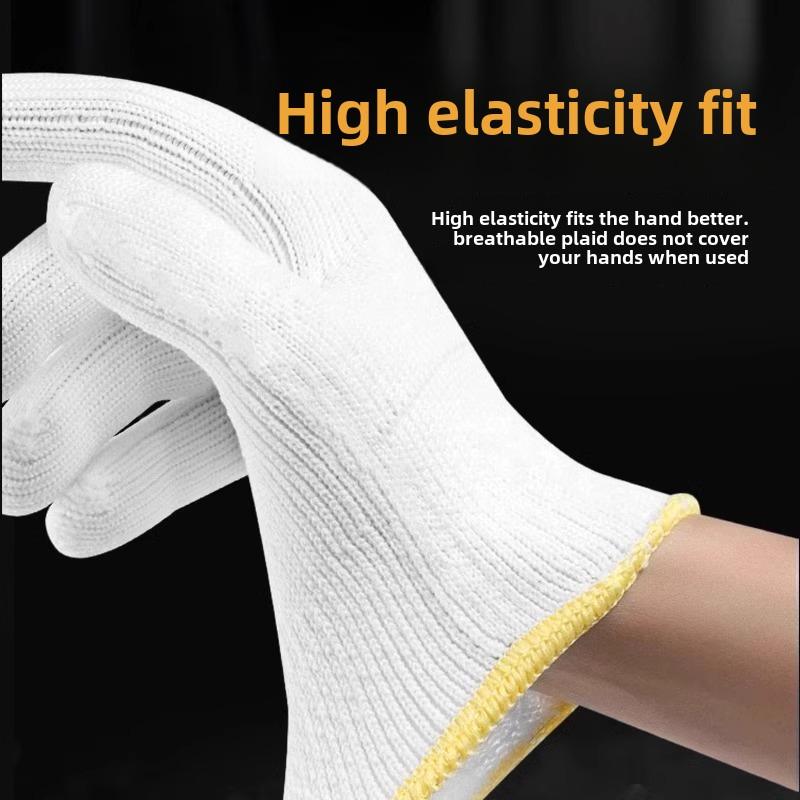 冬天线手套加绒加厚防滑劳保耐磨工作男女士工地干活保暖棉线手套