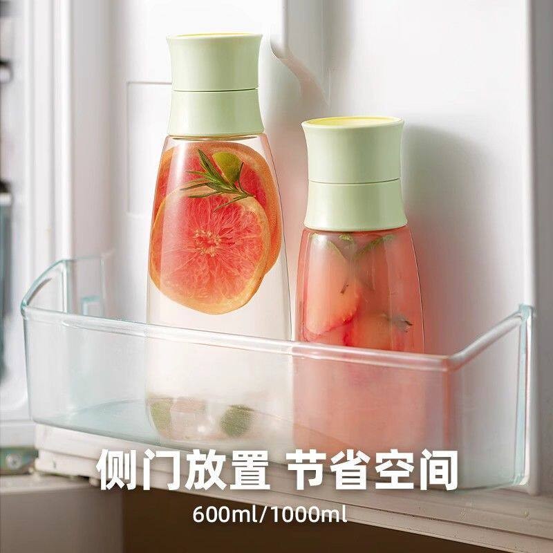 冷泡茶杯冷水壶玻璃凉水壶大容量茶水分离冷泡茶瓶密封不漏果汁冷图片