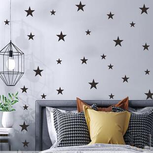 一套多个 儿童房可移除Diy贴画 直销欧美星星创意组合墙贴 新款
