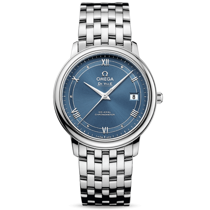 [9.8新]欧米茄碟飞系列精钢自动机械手表男表424.10.37.20.03.002