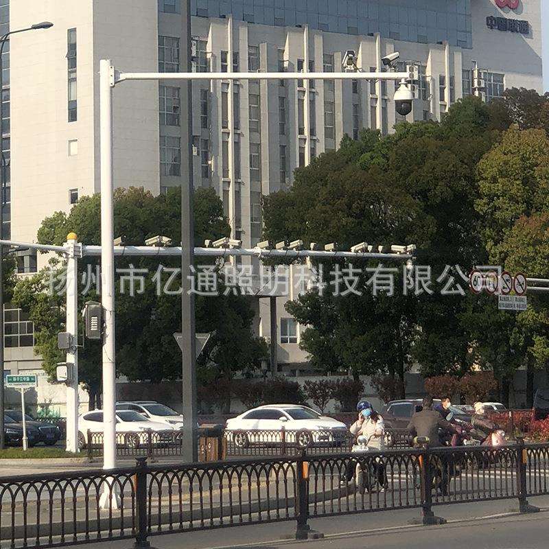 监控杆 小区监控立杆 道路马路八角监控立杆电子杆L型标志杆