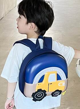 幼儿园儿童书包2026新款可爱卡通女童宝宝双肩包男孩小汽车揹包