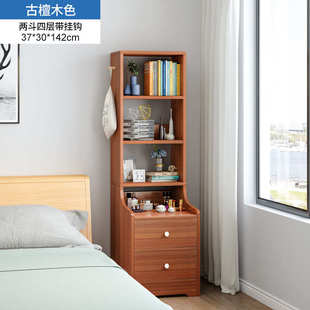 简易床头柜置物架高款简约现代轻奢小型出租房专用卧室床边柜子