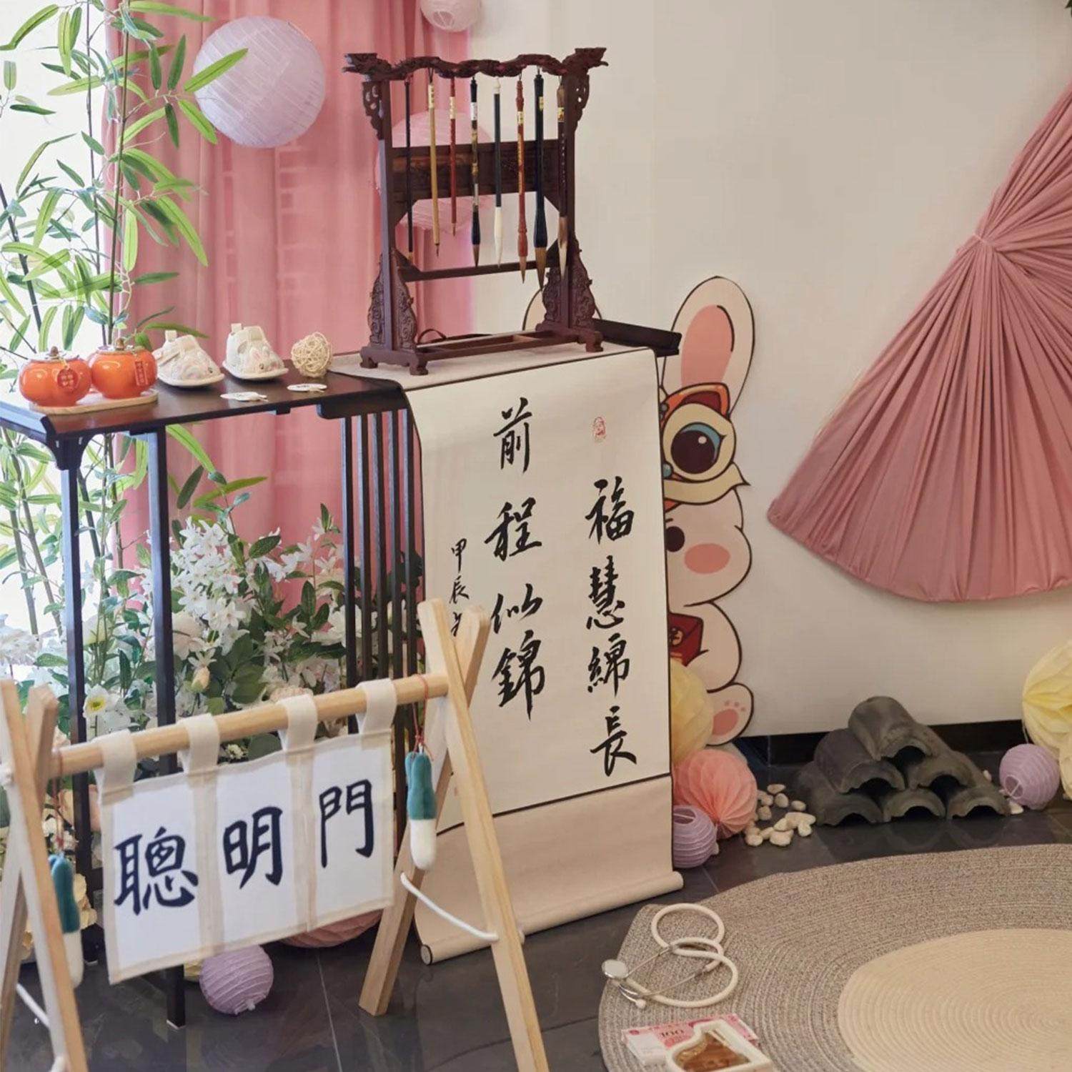 纯手写平安喜乐顺遂无忧字画宝宝周岁布置装饰画挂饰挂件卷轴挂画,家居饰品,现代装饰画,淘宝优惠券,粉丝福利购,淘宝优惠卷