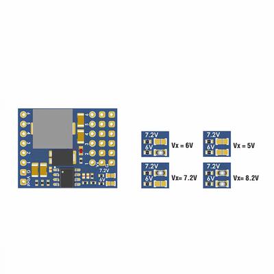 MATEK舵机分电MATEKSYS Servo PDB, w/ 4A BEC 5.5-36V to 5-8.2V