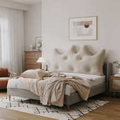 皇冠床头看手机靠垫软包大靠背床上榻榻米靠枕护腰公主靠垫可拆洗