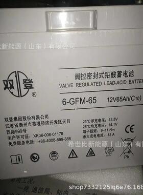 双登蓄电池12V4OPZV80胶体蓄电池12V80AH太阳能储能免维护直流屏