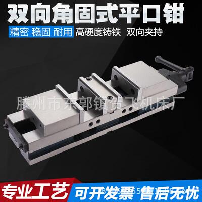 重型固精密平口钳铣床双台向移动钳磨床角机用双开口台4寸轻型式