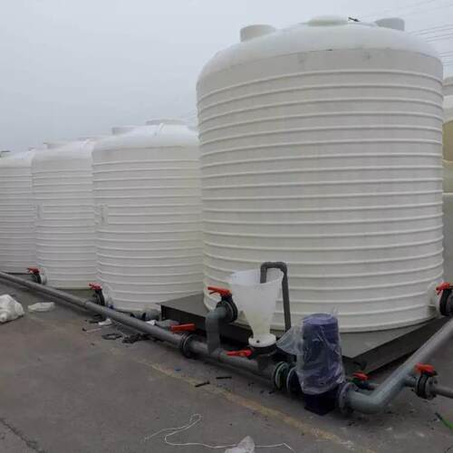 30吨10吨水处理PE水箱40T可焊接法兰接口减水剂15吨碳源水循环桶