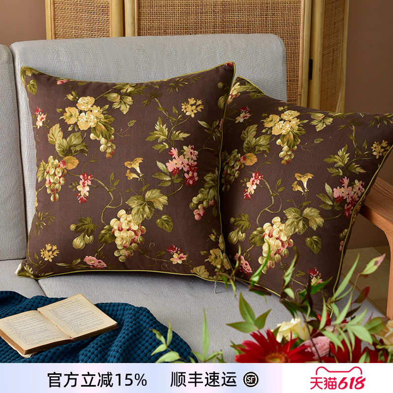 阳春小镇复古轻奢沙发抱枕女生睡觉靠枕沙发客厅定制抱枕长条腰枕
