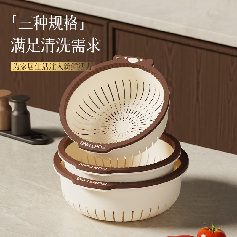 菜篮子洗菜盆沥水篮淘米篮菜篮子塑料厨房米筛果篮洗菜盆馍框家用