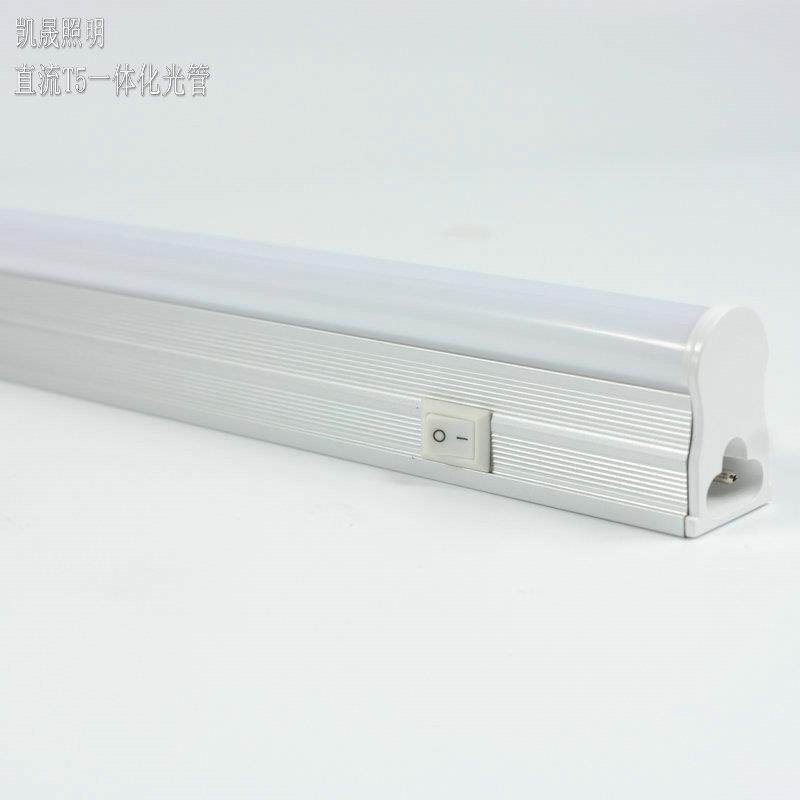 鑫凯晟直流led日光灯t5灯管24V带开关机柜车床低压照明灯