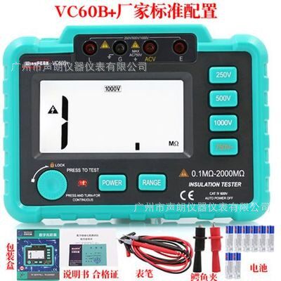 VC60B+汉研WinApex数字兆欧表1000V绝缘电阻测试仪智能电子摇表