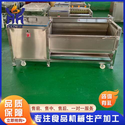 厂家供应桔梗去皮机设备茨菇毛辊清洗机洋葱清洗去皮机设备