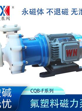CQB50-32-160F氟塑料合金磁力泵硝酸盐化工泵碘溶液输送泵