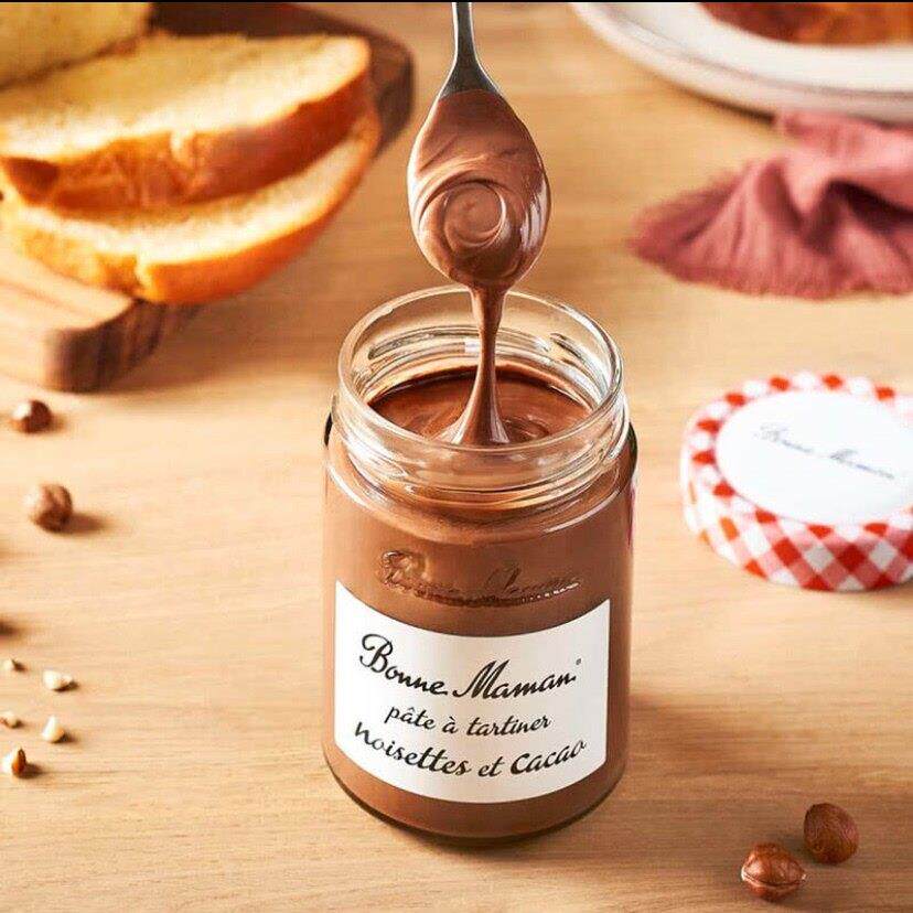 法国蓓妮妈妈20%榛子可可酱725g烘焙早餐面包抹酱巧克力调味进口