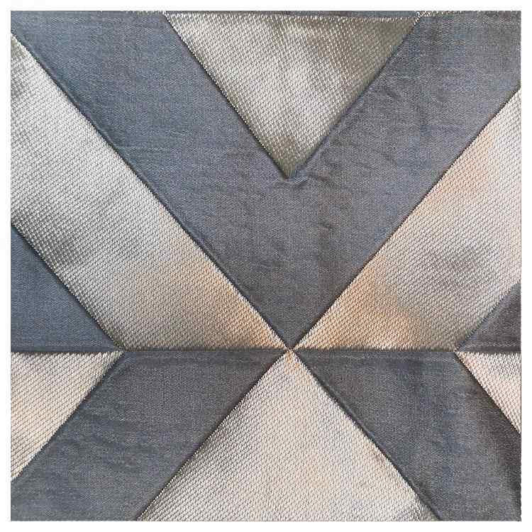 现货风亚麻混纺色HG10031织提花沙发花布现代几何格帘抱枕窗面料