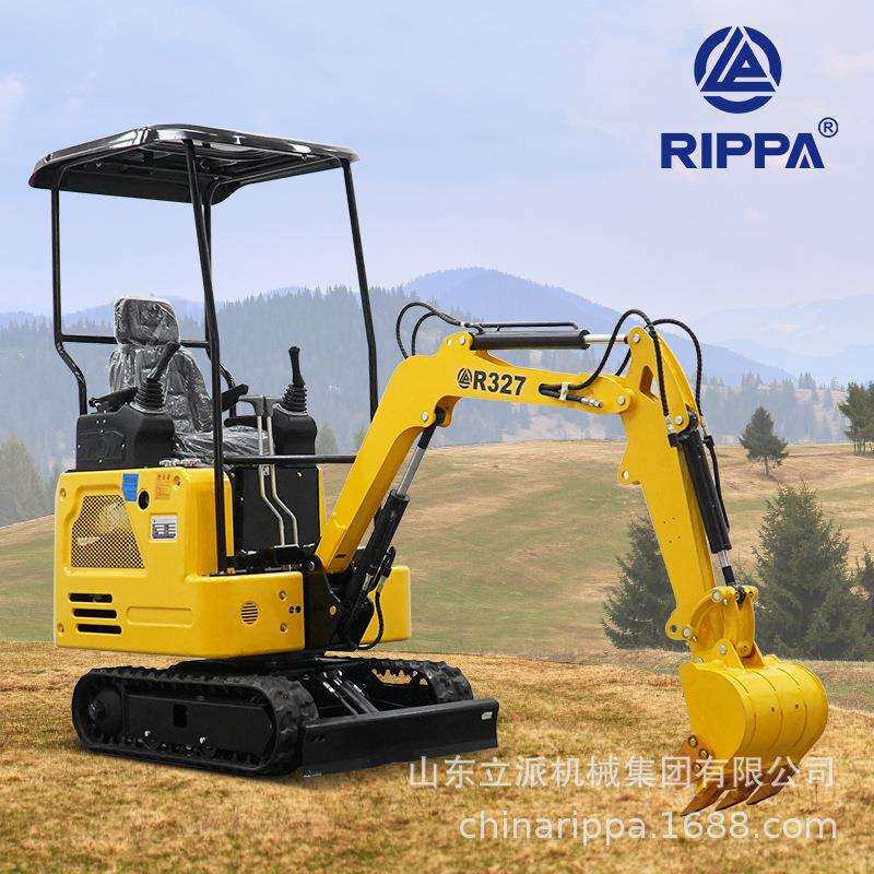 小型挖掘机RIPPA立派挖机微挖mini挖土机工程农用家用开荒果园2吨