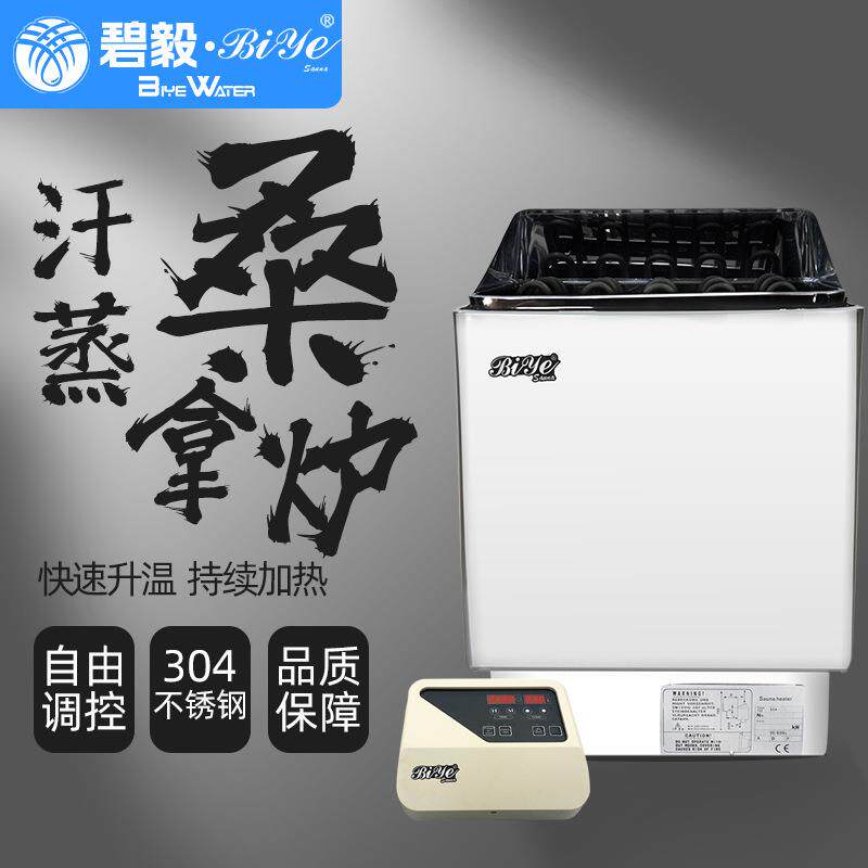 桑拿汗蒸房专用设备挂壁式不锈钢加热炉温控数显外控干蒸炉桑拿炉