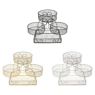 Tiered Wire Basket Stand Iron Mesh Fruits Stand for Onion